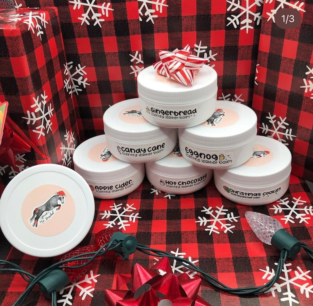 Assorted Holiday Scented Leather Balms Etsy