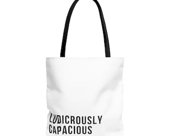 Bolso tote blanco ridículamente espacioso