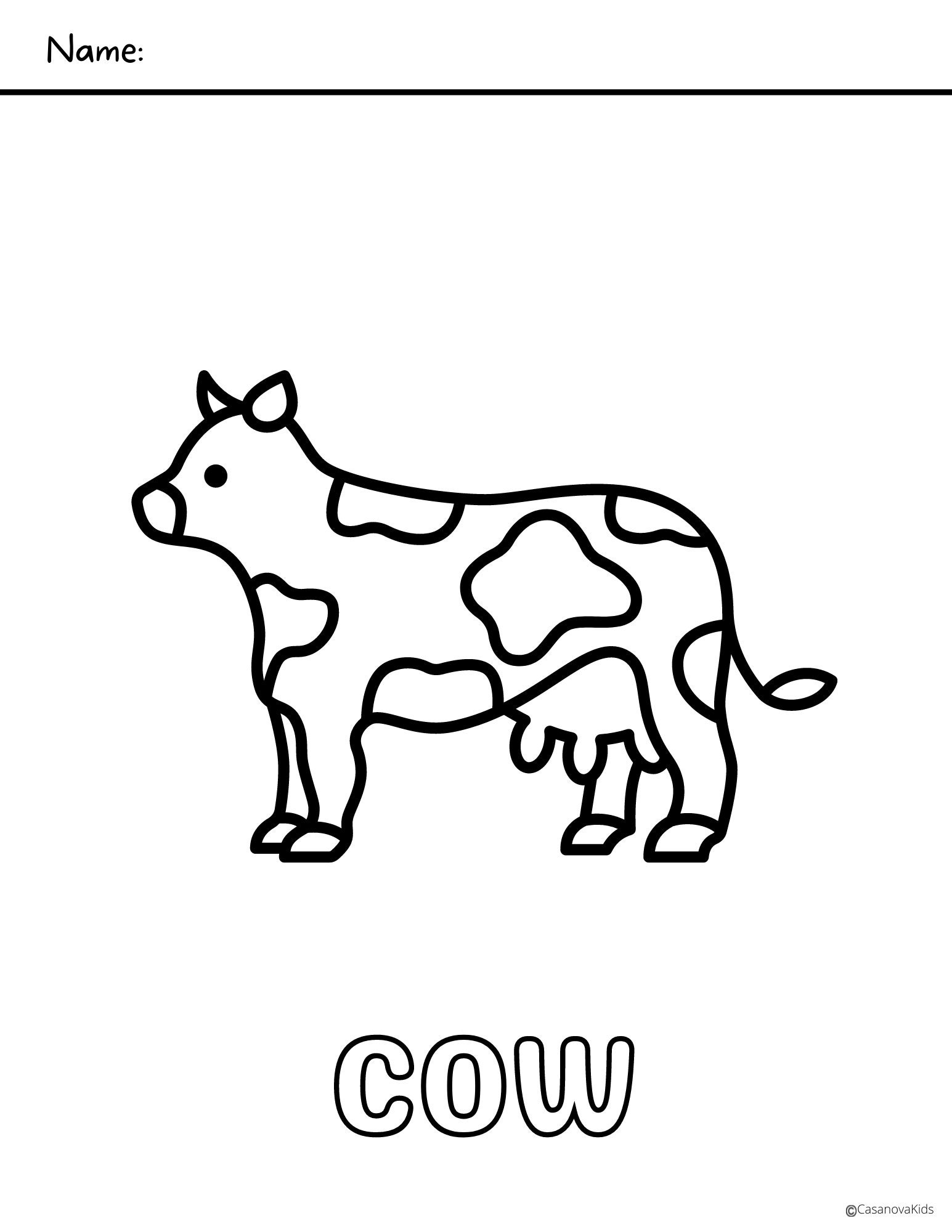 Printable Animal Coloring Pages 6-count - Etsy