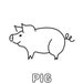 Printable Animal Coloring Pages 6-count - Etsy