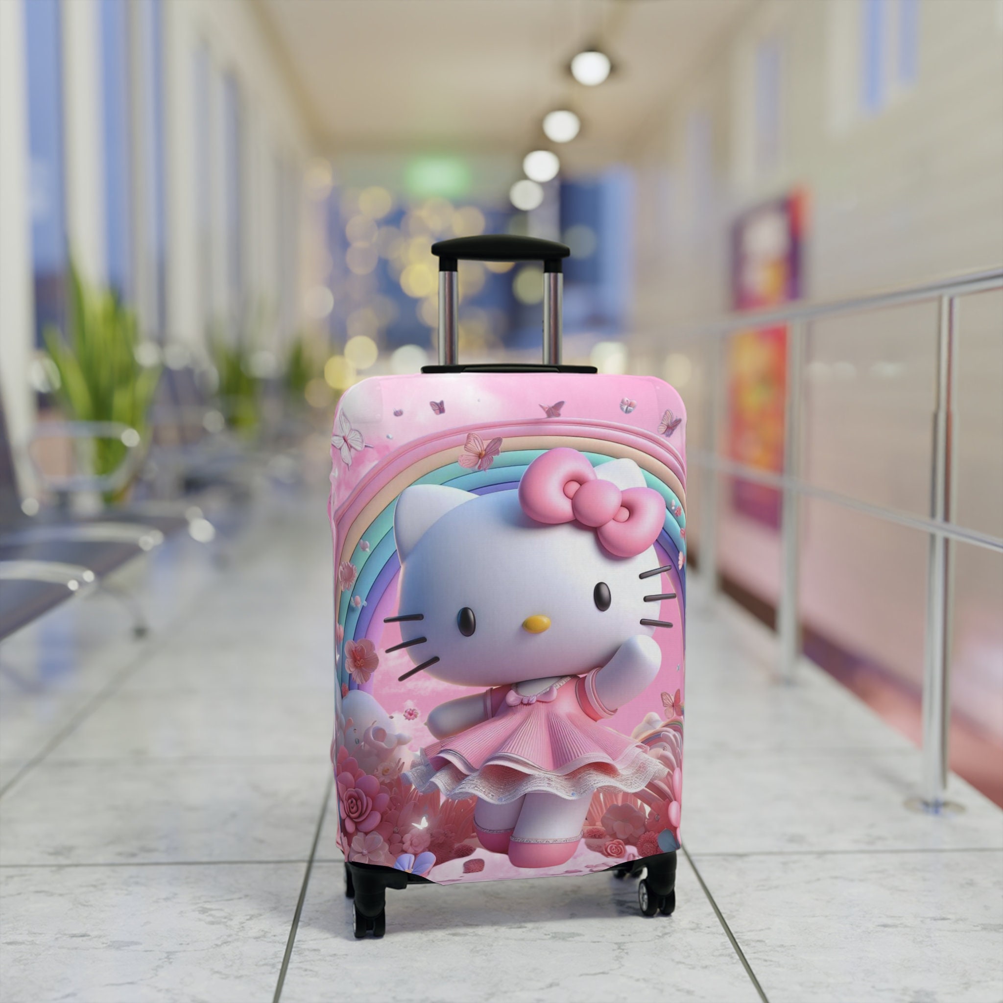 Discover ハローキティ スーツケースカバー キティちゃん アニメーション映画 可愛い旅行ギフト Hello Kitty Luggage Cover