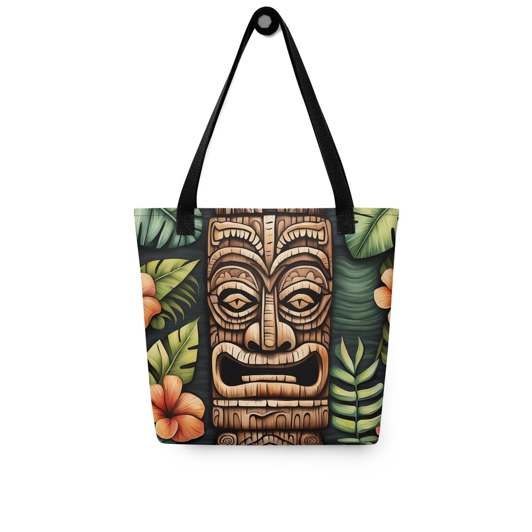 ティキ　バッグ Tiki Barrel Bag - 50's Inspired Barrel Bag With Bamboo Handles