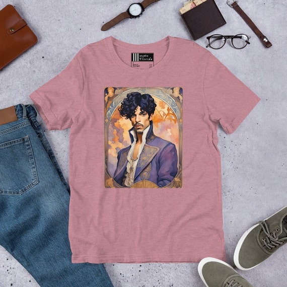 Prince Classic Logo T-Shirt – Official Men's Purple Tee, Unisex Sizing - View #6