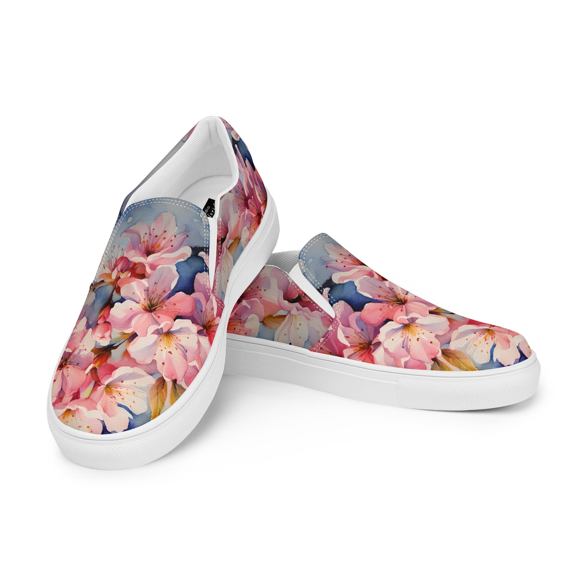 海外限定！VANS カスタム CHERRY BLOSSOM SLIP-ON ユニセックス 海外限定！VANS カスタム CHERRY BLOSSOM SLIP-ON ユニセックス