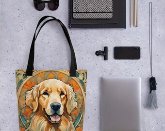 Borsa Tote Con Riccio E Fiori – Shopping Bag In Tessuto, Lavabile, Regalo Originale Per Amanti Animali (Bianco/Giallo/Marrone, Small)