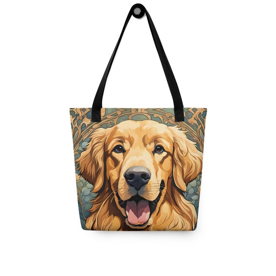 Golden Retriever Canvas Tote Bag Golden Retriever Canvas Tote Bag