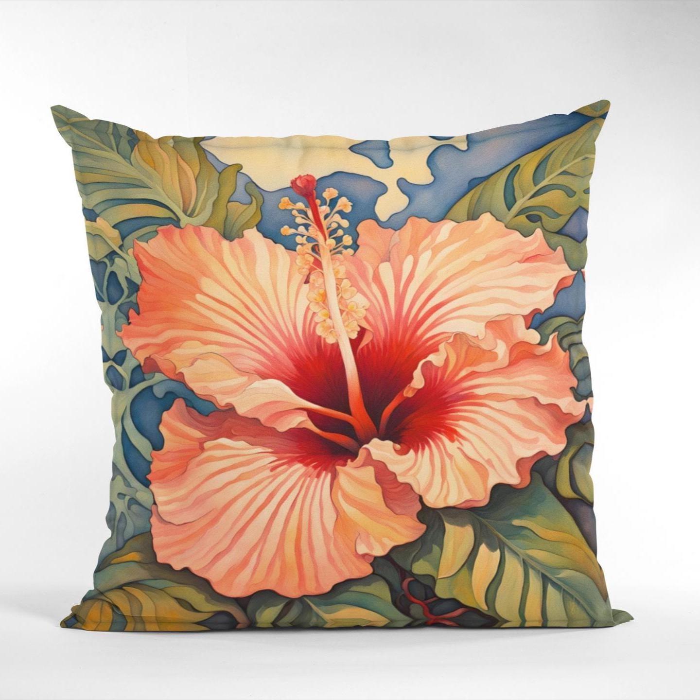 Outdoor Cushions Hibiscus - Etsy