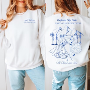 Après Ski Bachelorette Sweatshirt | Martini on the Slopes | Ski Resort and Spa | Wedding Merch