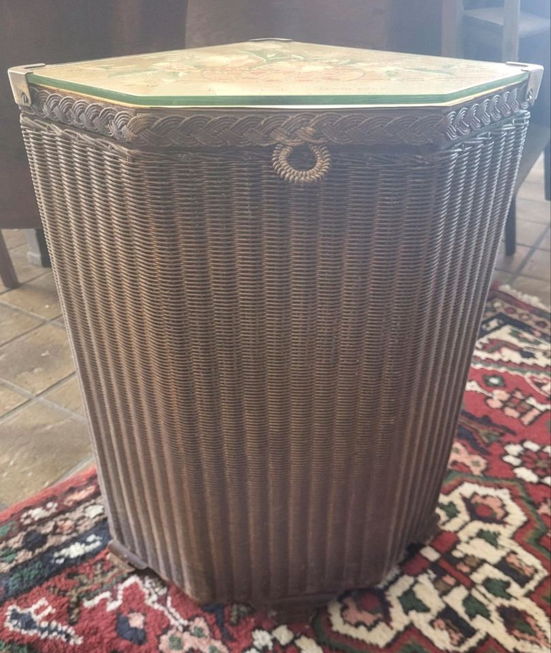 Antique Laundry Basket by Lloyd Loom Etsy