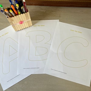 26 pages for coloring alphabet