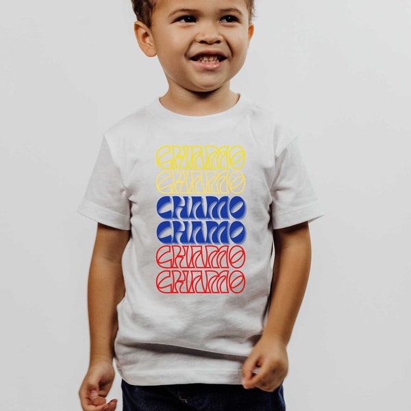 Chamo | Venezuelan Boy's t-shirt | franela para niños venezolano | camiseta latino nickname | Short Sleeve Tee | flag franela camisa niño