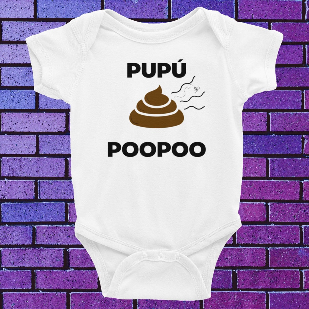 PUPÚ POOP Infant Bodysuit Bilingual Spanishenglish Baby Etsy