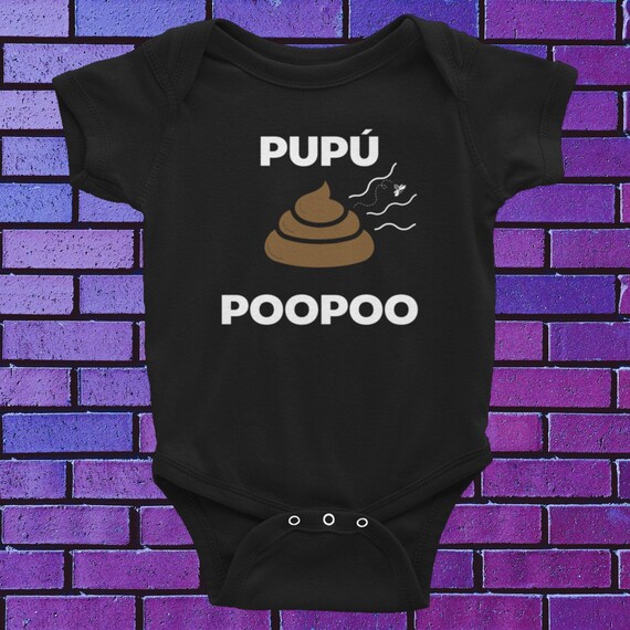 PUPÚ POOP Bilingual Spanishenglish Funny Emoji Baby Gift Etsy