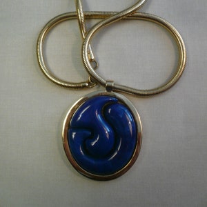 Vintage 1970s  LANVIN pendant necklace