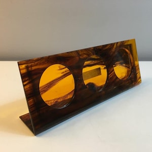 CHRISTIAN DIOR 1970s lucite miniature picture frame