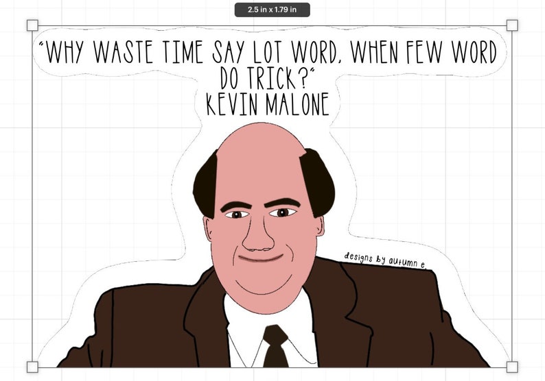 Kevin Malone Lot Word Sticker Etsy kevin-s-famous-chilli-poster-kevin-malone-quote-print-etsy