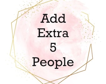 Add extra 5 People