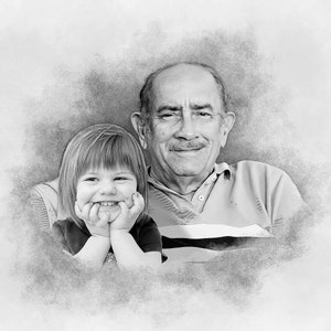 Add Deceased Loved One to Photo Add Person to Photo Family Portrait From Different Photos Combine Photos, Gift for Dad Mom Add Someone image 5