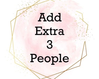 Add extra 3 People