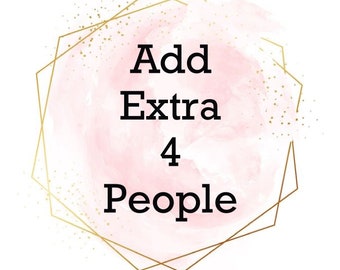 Add extra 4 People