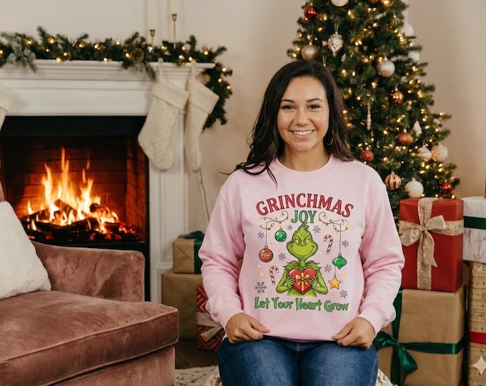 Christmas Green Character PNG | Cute Holiday Cartoon Clipart for Sweatshirts | Winter Sublimation Design | Festive Digital Download Art