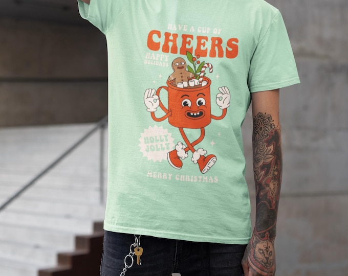 Gingerbread Men Graphic Tee: Unisex Christmas Holiday T-Shirt