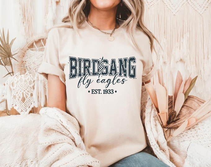 BirdGang Fly Eagles T-Shirt: Philadelphia Football Fan Tee