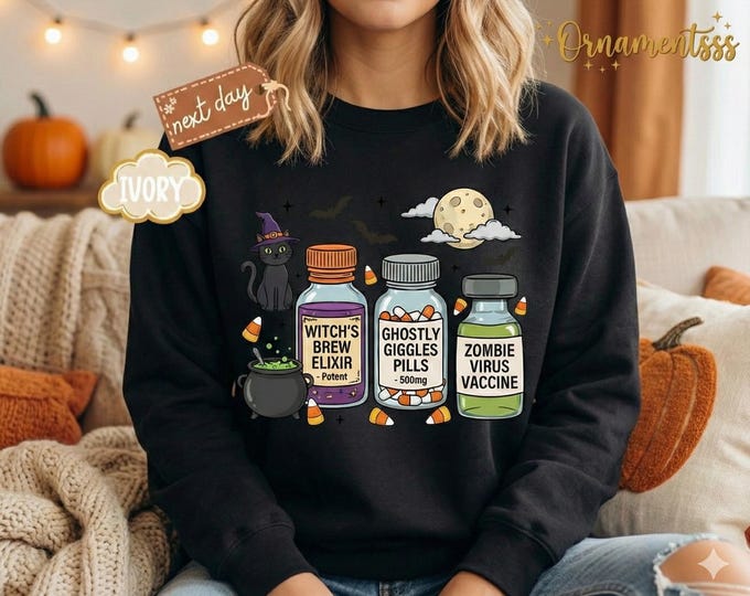 Halloween Potion Bottle Clipart | Spooky Witch Elixir PNG (Digital Download)