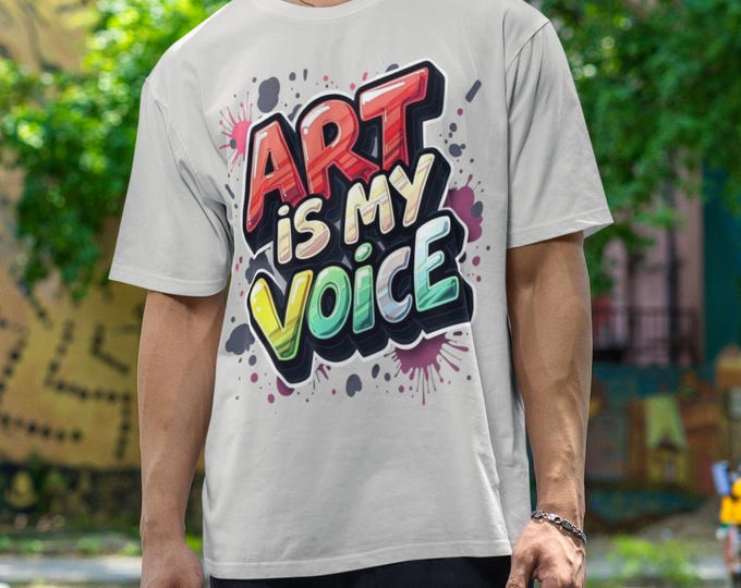 Art is My Voice T-Shirt: Creative Graphic Tee