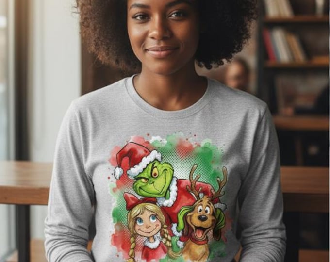 Christmas Trio Watercolor PNG | Holiday Sublimation Design (Digital Download)