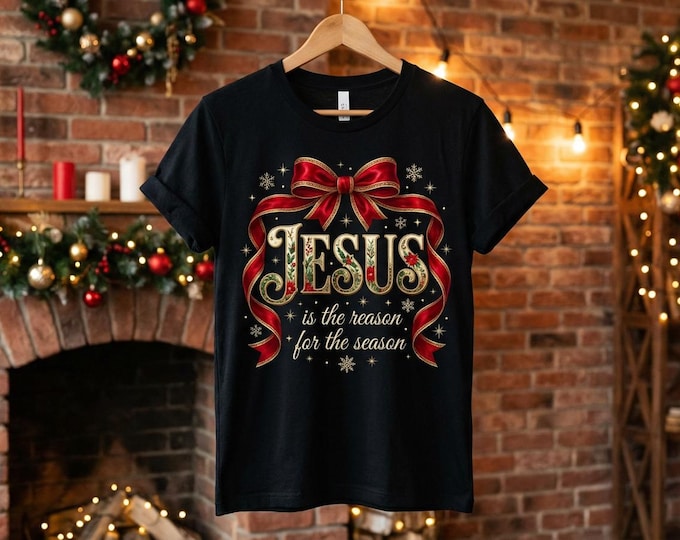 Jesus Is the Reason for the Season PNG | Christian Christmas Design (Digital Download)