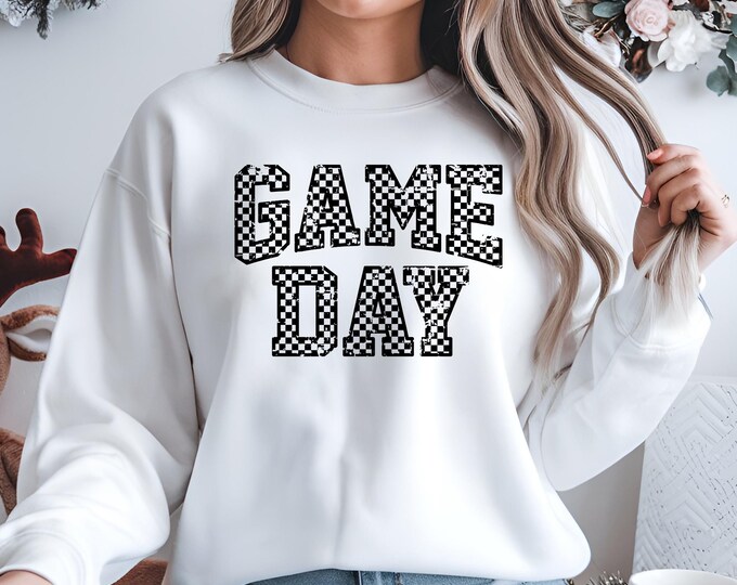 Retro Checkerboard Game Day Shirt: Football Team Spirit