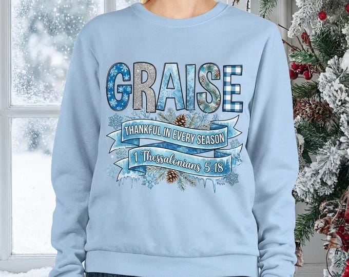 Praise Christian Shirt Design • Thankful Scripture Art (Digital Download)
