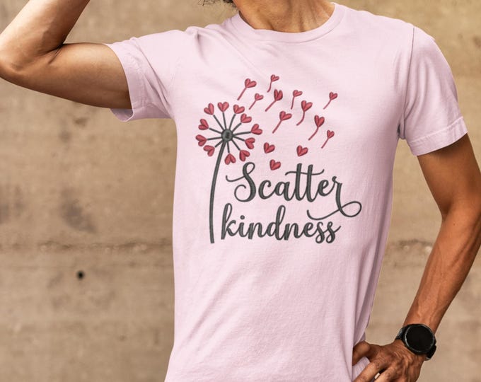 Kindness Dandelion T-Shirt: Inspirational Positive Vibes, Unisex Cotton Tee