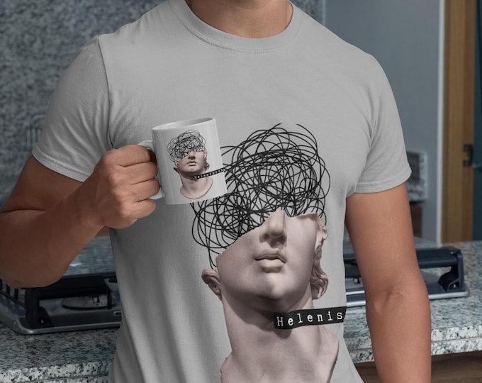 Hellenistic Statue T-Shirt – Abstract Greek Bust Art Tee