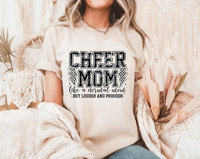 Cheer Mom Shirt: Varsity Graphic Tee - Loud & Proud