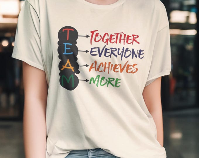 Teamwork Motivational Softstyle T-Shirt: Team Spirit, Everyday Wear