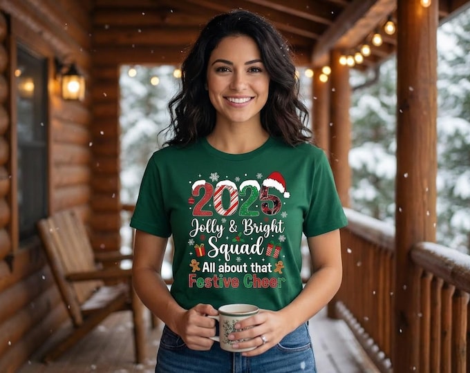 2025 Christmas Squad PNG | Festive Holiday T-Shirt Design (Digital Download)