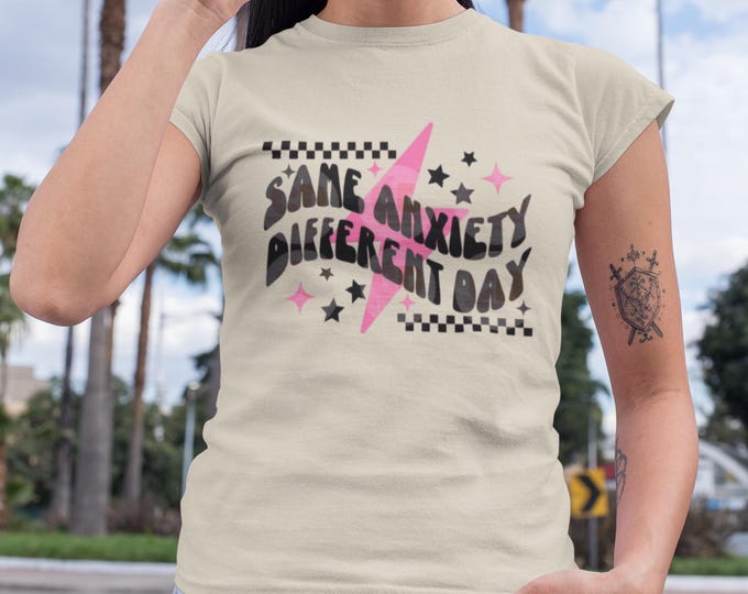 Anxiety Awareness T-Shirt, Unisex Tee for Mental Health, Self-Care Gift, Casual Wear, Everyday Comfort