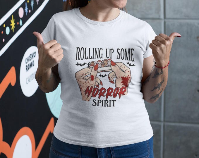 Horror Spirit Graphic Tee: Spooky Halloween Unisex Shirt
