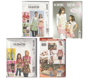 mommy and me apron pattern mccall&#39;s butterick kwiksew