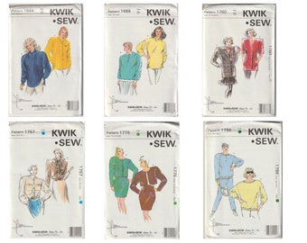 kwik sew 1644 1688 1760 1767 1775 1786 vintage uncut pattern