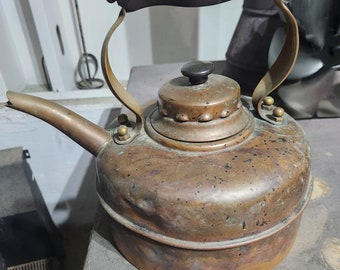 Vintage copper teapot