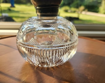 Antique cut-glass f perfume bottle by J.G&S