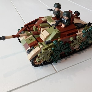 Custom WWII G*rm@n Stug III toy soldier building block tank