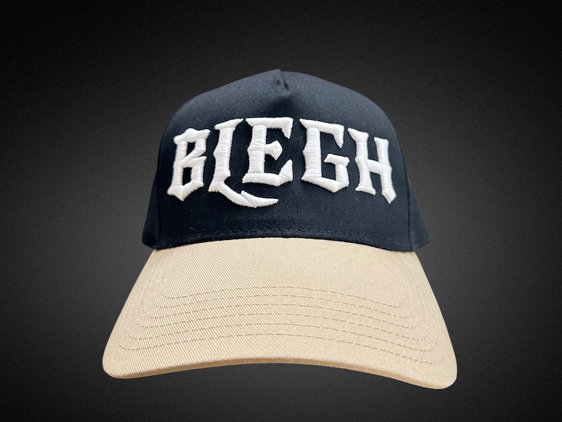 BLEGH 3d Puff Embroidered Hat, Metalhead Gift, Metalhead Gift for Him ...