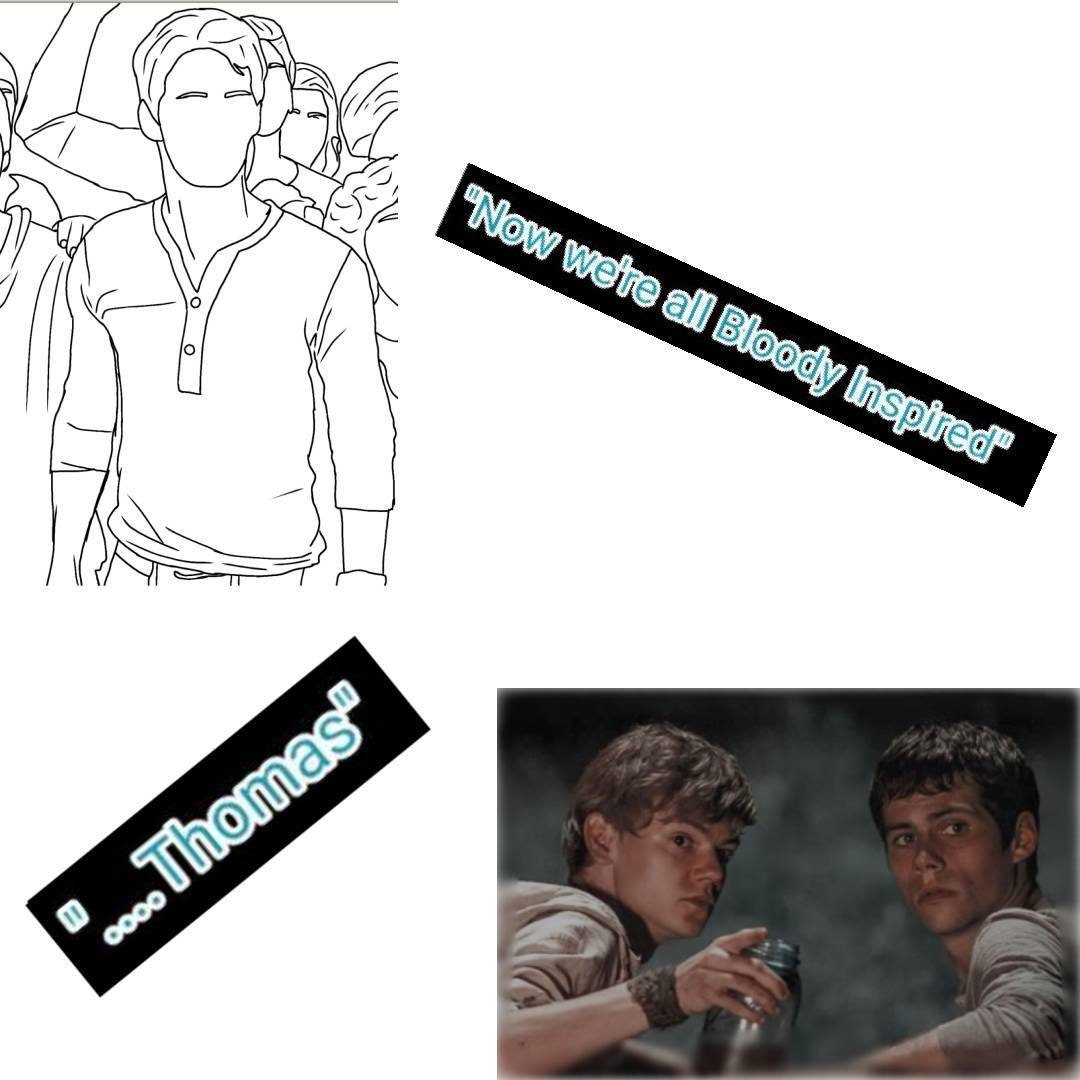 Maze Runner - Minho, Thomas, Newt Sticker for Sale by AngeliaLucis