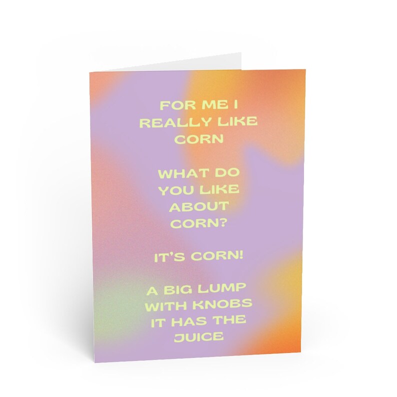 It's Corn Viral Tiktok Song Full Lyrics Corn Kid Etsy