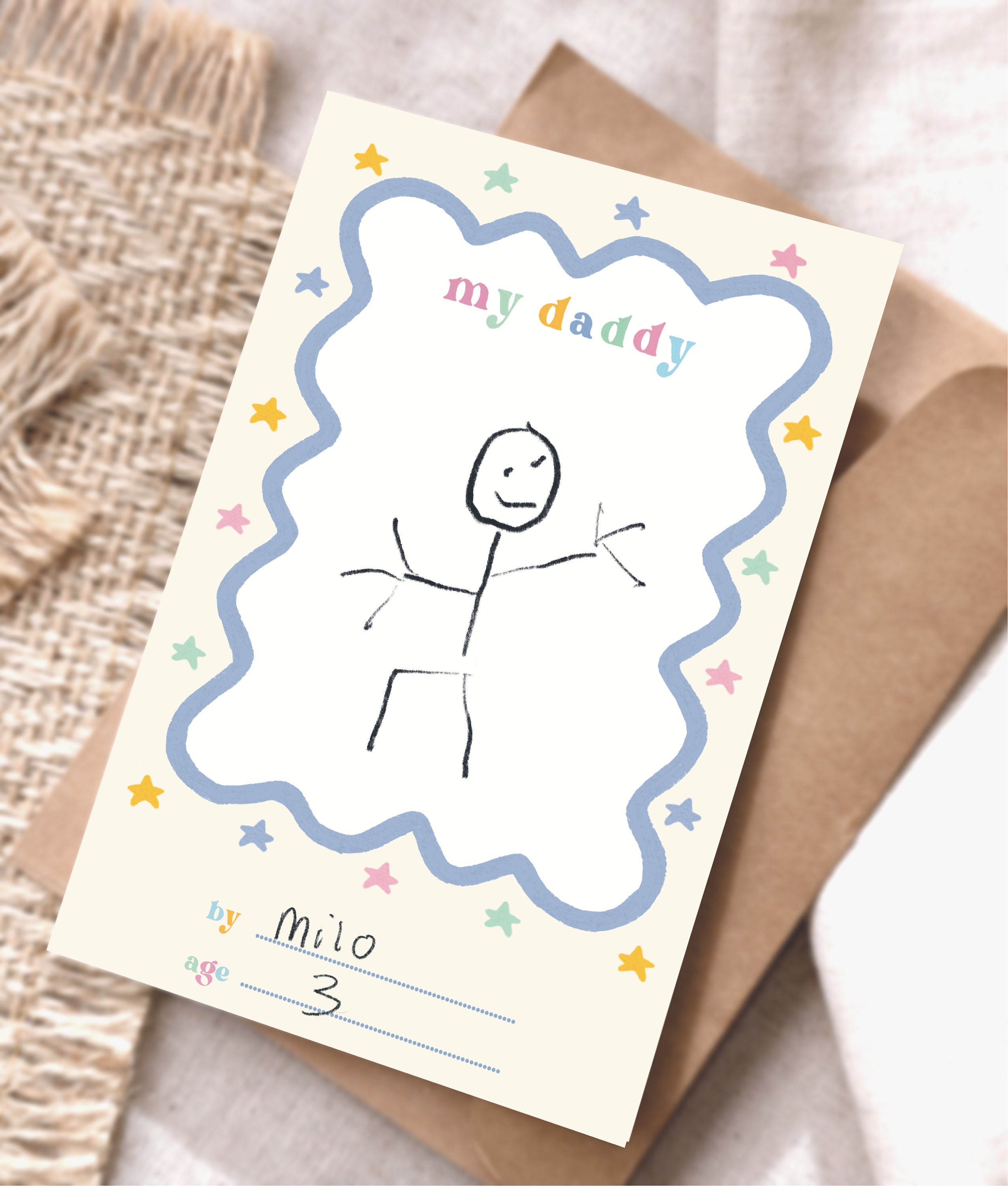 All About DADDY Birthday Card - Fill In The Blanks / Question & Answer / Interview ABD - View #8