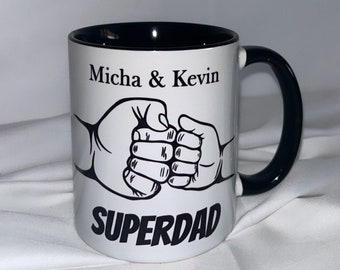 Tasse personalisiert, Superdad, Papa, Vatertag